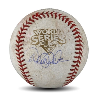 2009 Derek Jeter Signed Game 5 Used World Series Baseball (MLB Authenticated)